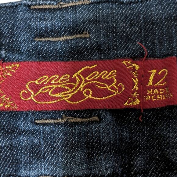 one sore dark wash super soft denim shorts - Picture 3 of 4